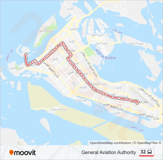 32 Bus Line Map