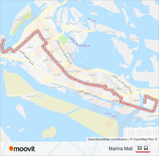 32 Bus Line Map