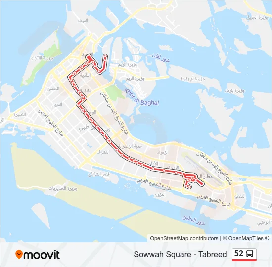 52 Bus Line Map