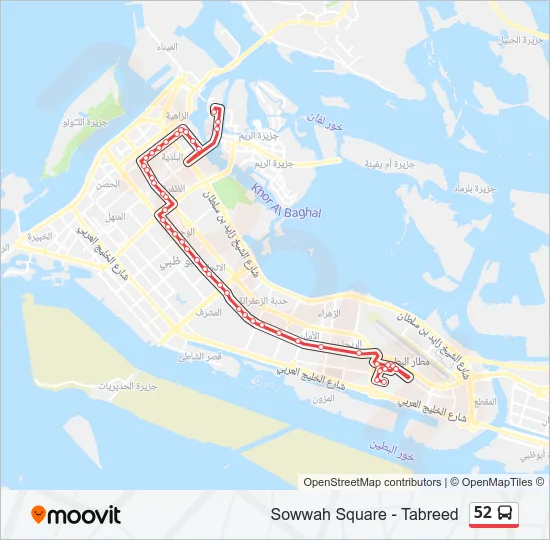 52 Bus Line Map