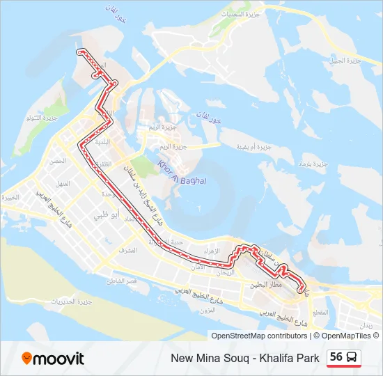 56 Bus Line Map