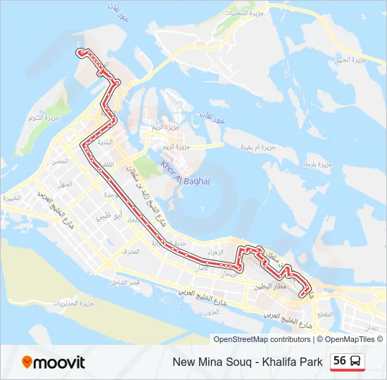 56 Bus Line Map