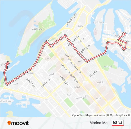 63 Bus Line Map