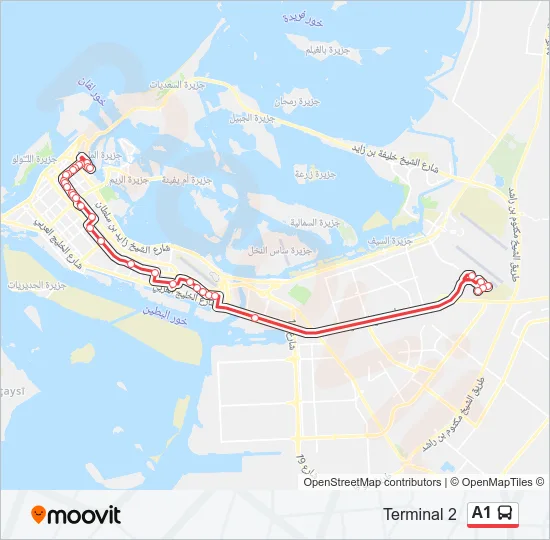 A1 Bus Line Map