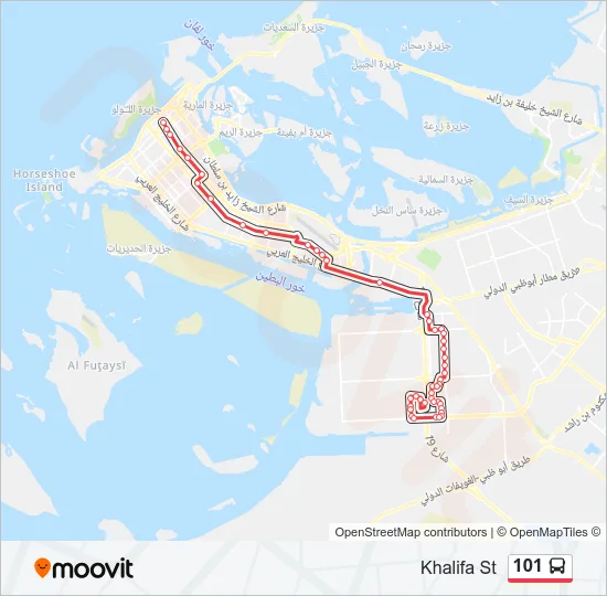 101 Bus Line Map
