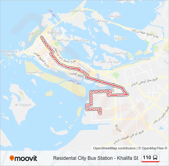 110 Bus Line Map