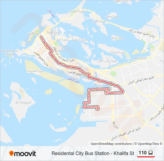 110 Bus Line Map
