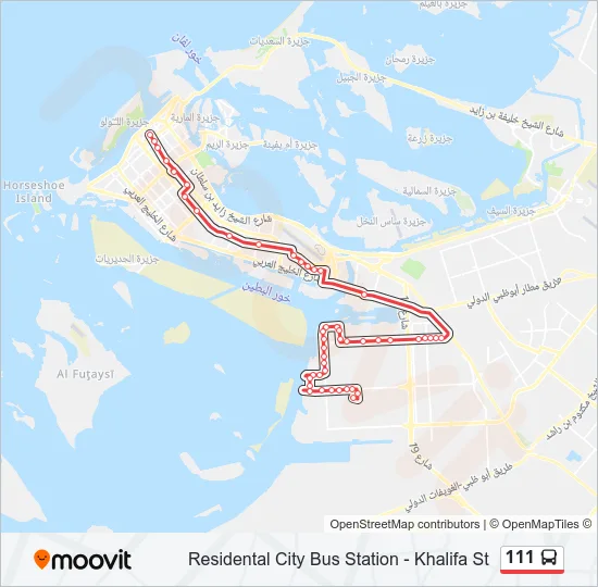 111 Bus Line Map