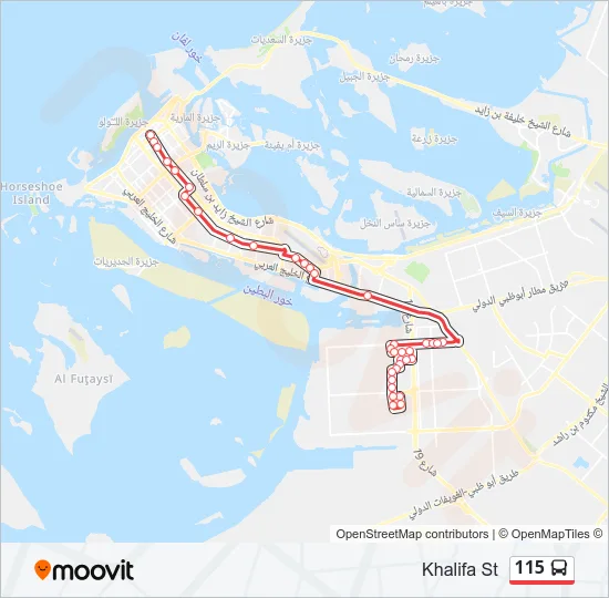 115 Bus Line Map
