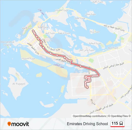 115 Bus Line Map