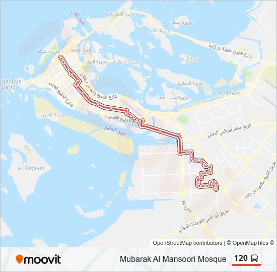 120 Bus Line Map