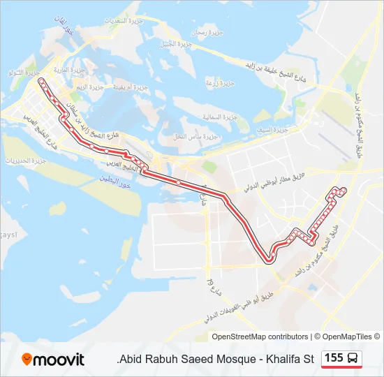 155 Bus Line Map