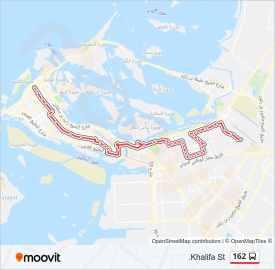 162 bus Line Map