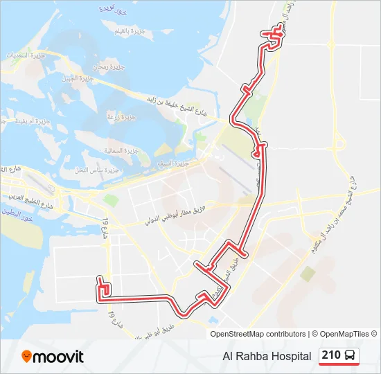 210 Bus Line Map