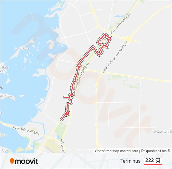 222 Bus Line Map