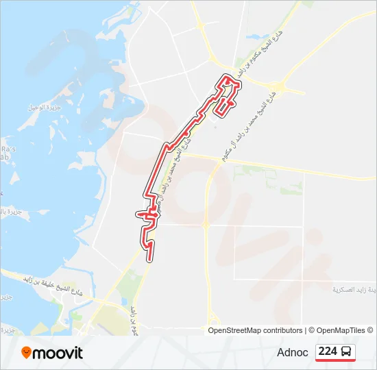 224 Bus Line Map