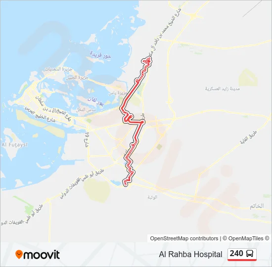 240 Bus Line Map