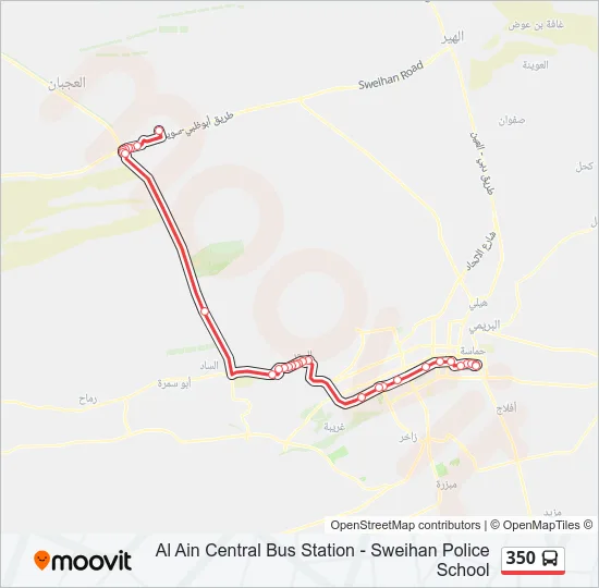 350 Bus Line Map