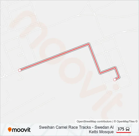 375 Bus Line Map