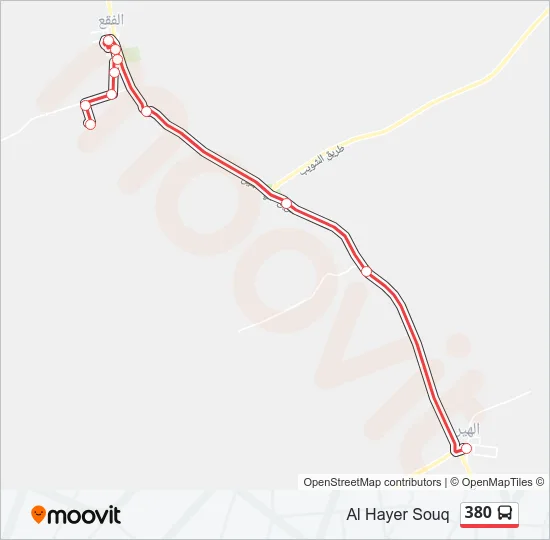380 Bus Line Map