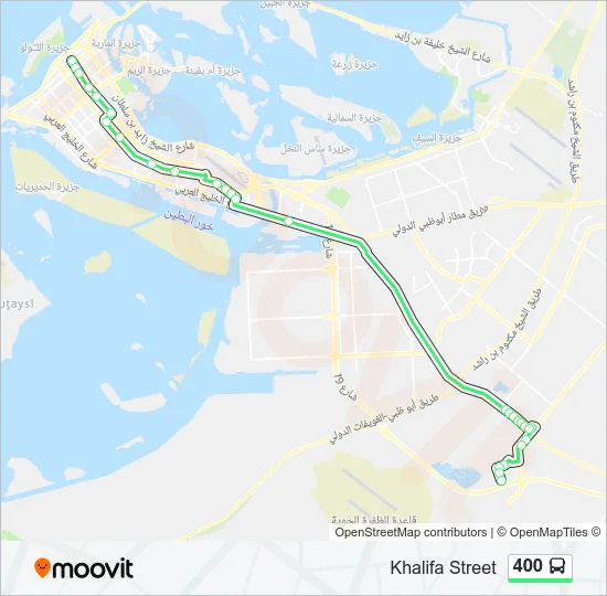 400 Bus Line Map