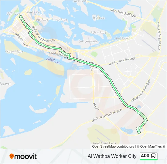 400 Bus Line Map