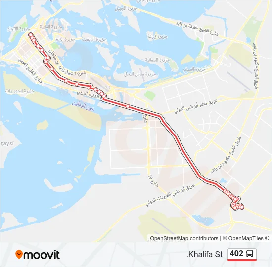 402 Bus Line Map