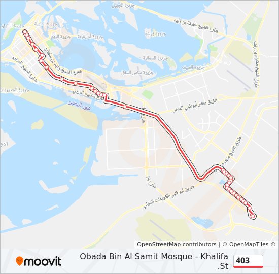 403 bus Line Map