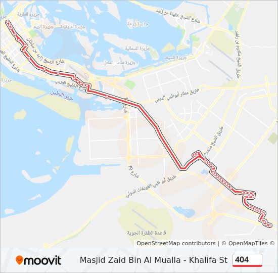 404 Route: Schedules, Stops & Maps - Masjid Zaid Bin Al Mualla (Updated)