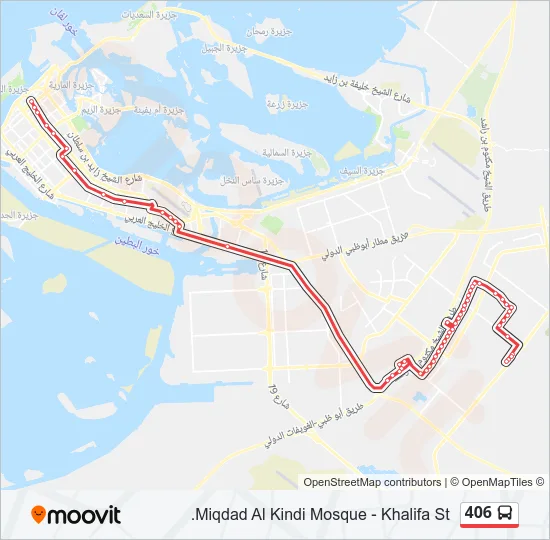 406 Bus Line Map