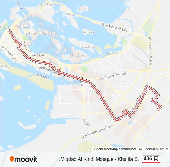 406 Bus Line Map