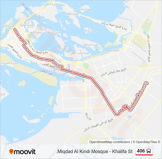 406 Bus Line Map