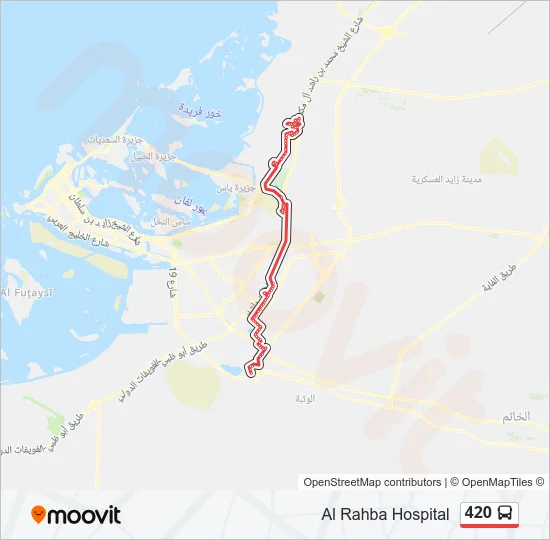 420 Bus Line Map