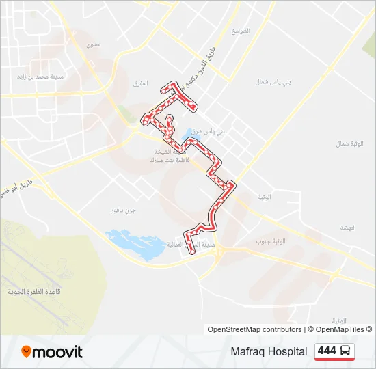 444 Bus Line Map
