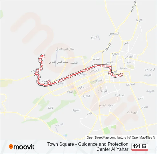 491 Bus Line Map