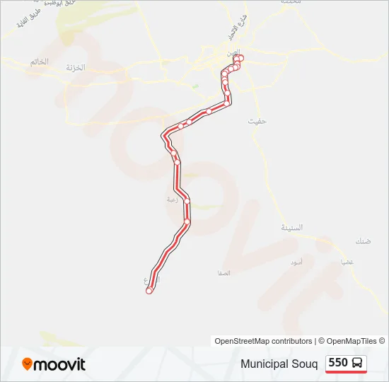 550 Bus Line Map