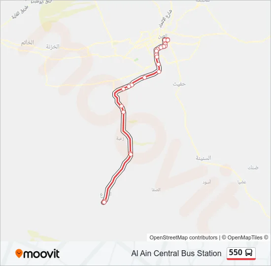 550 Bus Line Map