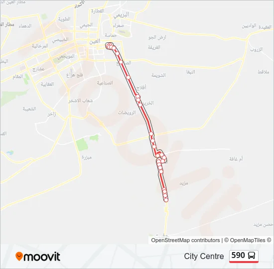 590 Bus Line Map