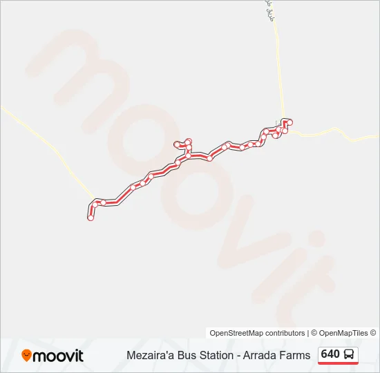 640 Bus Line Map