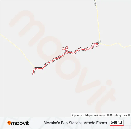 640 Bus Line Map
