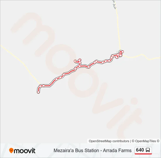 640 Bus Line Map