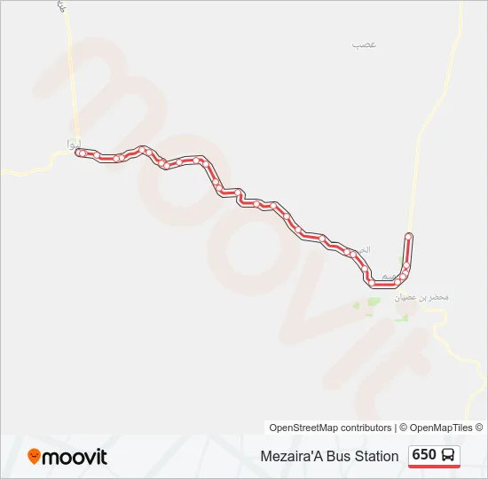 650 Bus Line Map