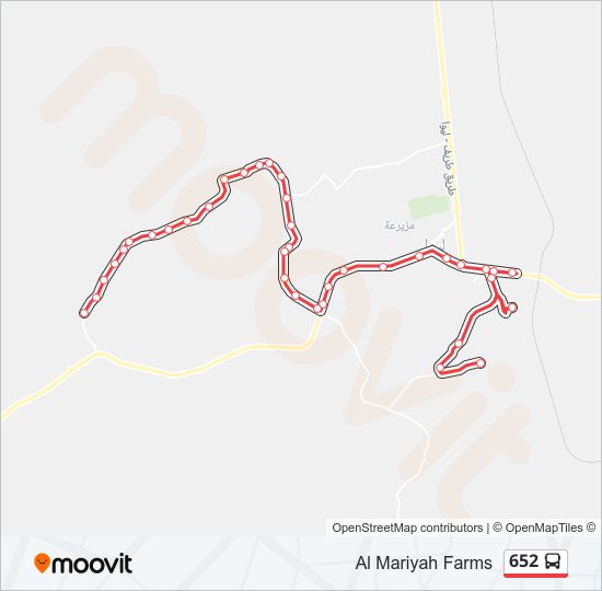 652 bus Line Map