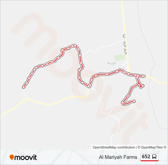 652 Bus Line Map