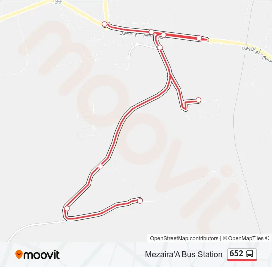 652 Bus Line Map