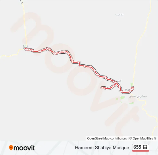 655 Bus Line Map