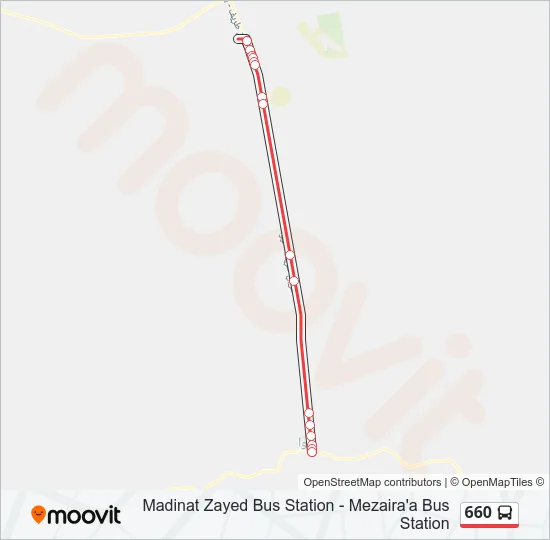 660 Bus Line Map