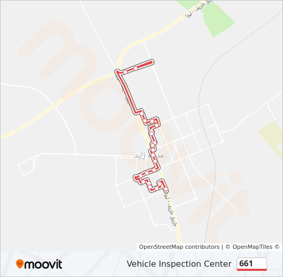 661 bus Line Map