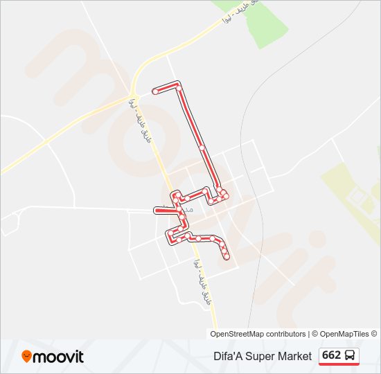 662 bus Line Map