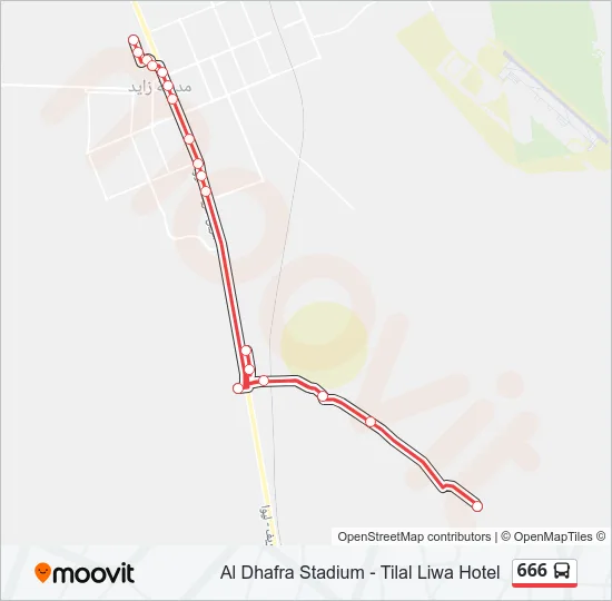 666 Bus Line Map